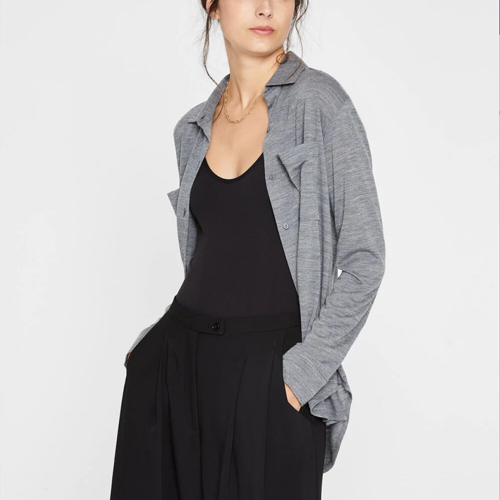 Refined Utility Shirt - New With Tags - NEVER WORN - Charcoal Grey